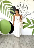 High Waisted Linen Maxi Skirt