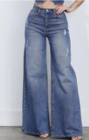 wide leg- Rigid With Comfort Stretch