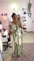 Verde & Cream Muse Jumpsuit