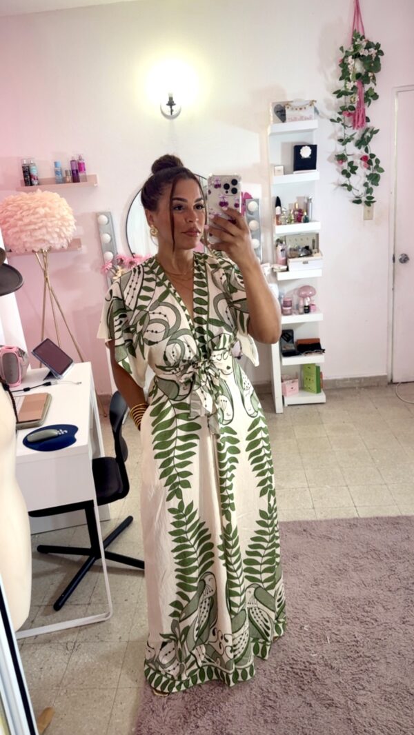 Verde & Cream Muse Jumpsuit