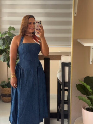 Denim Midi Dress
