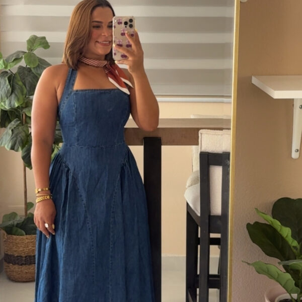Denim Midi Dress