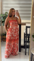 Coral Sunset Jumpsuit
