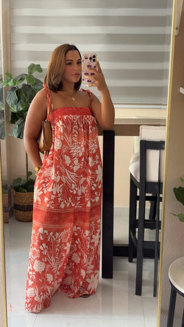 Coral Sunset Jumpsuit