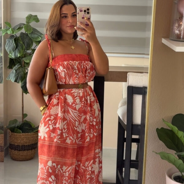 Coral Sunset Jumpsuit