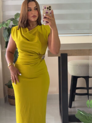 Luxe Olive Dress