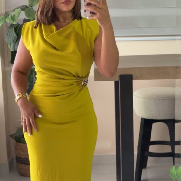 Luxe Olive Dress