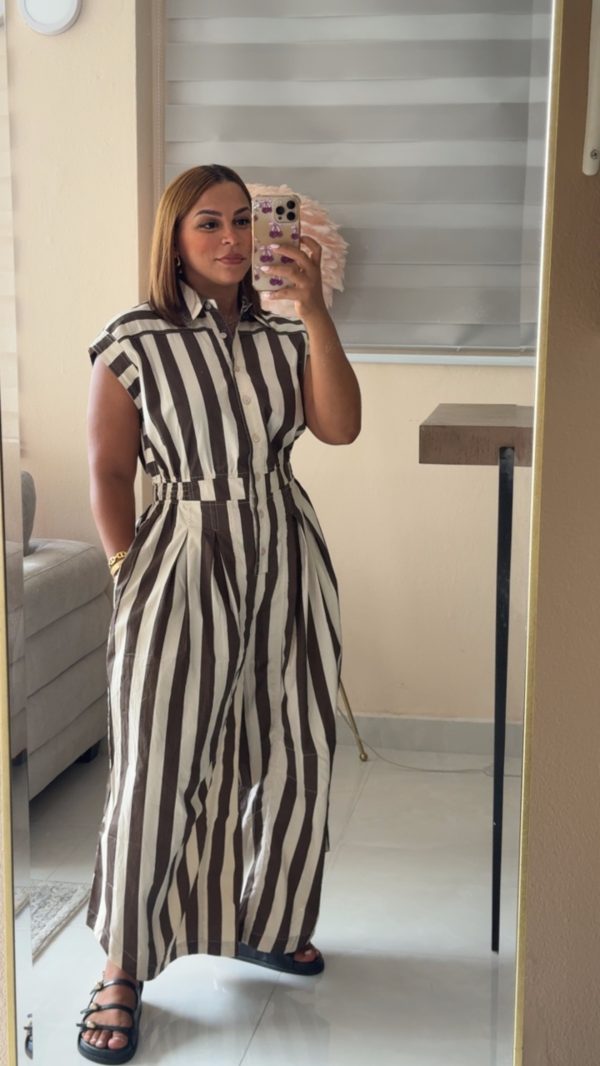 Ivory Mocha Jumpsuit