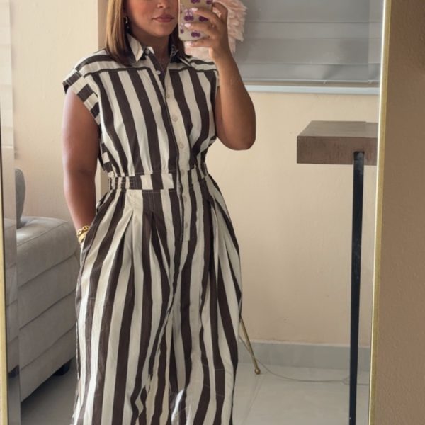 Ivory Mocha Jumpsuit