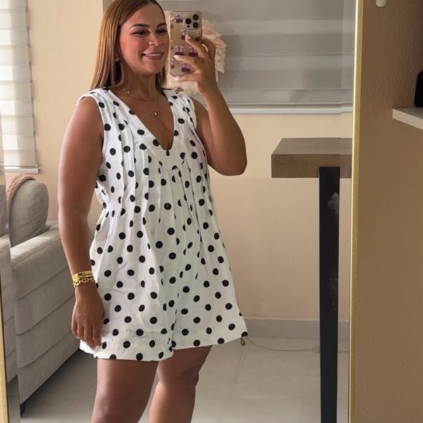 Polka Chic Romper