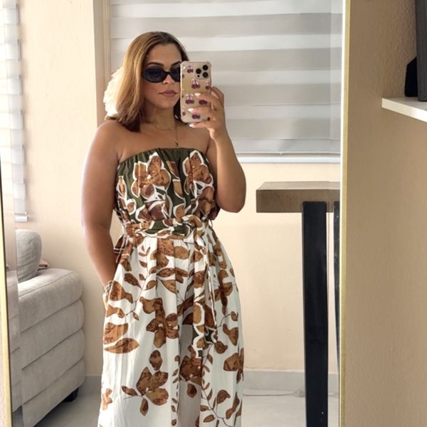 Mocha Bloom Jumpsuit