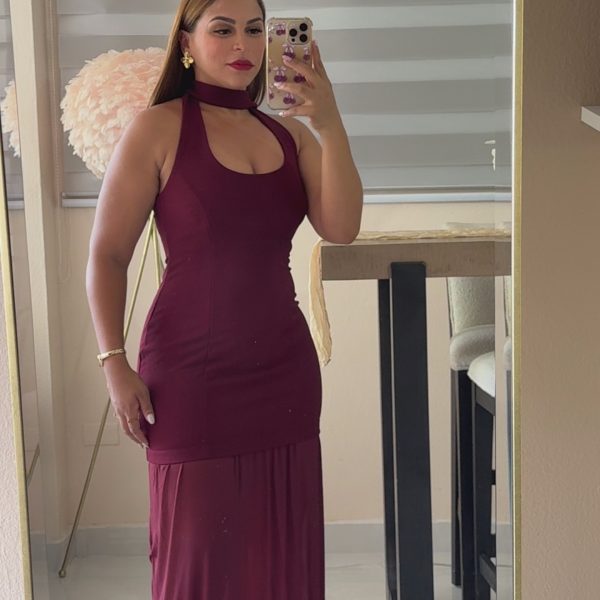 Wine Affair Maxi Dress