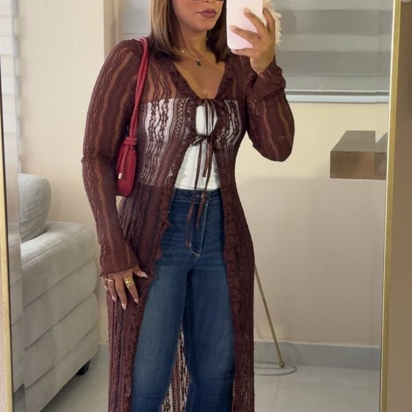 Maxi Lace Cardigan