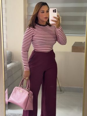 Burgundy Chic Pants