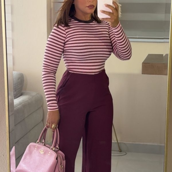 Burgundy Chic Pants